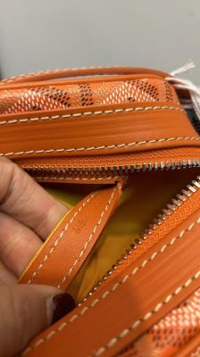 wholesale quality goyard orange camera bag 020189